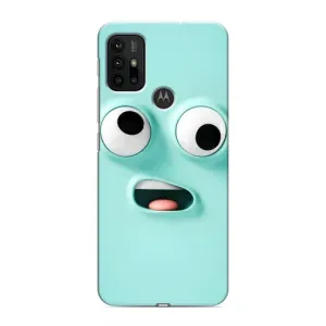 Чохли (ТПУ) (смішні стікери) для Motorola MOTO G30 (Кумедне м'ятне обличчя)