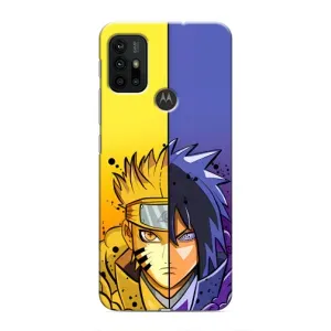 Купить Чехлы на телефон с принтом Anime для Motorola MOTO G30 (Naruto Vs Sasuke)