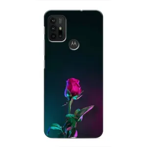 Чохли з принтом Троянд для Motorola MOTO G30 (Нічна троянда)
