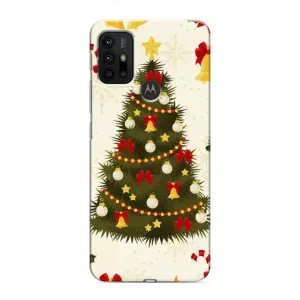 Чехол Новогодняя Елка на Motorola MOTO G30 (Новогодний принт)