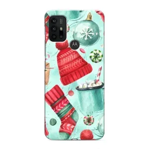 Чехол Санта Клаус для Motorola MOTO G30 (Одежда)