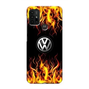 Чехол "Фольксваген" для Motorola MOTO G30 (Огненный Лого)