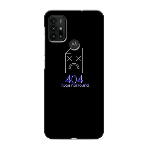 Чехол с рисунком «Ошибка 404» для Motorola MOTO G30 Чехол с рисунком «Ошибка 404» для Motorola MOTO G30