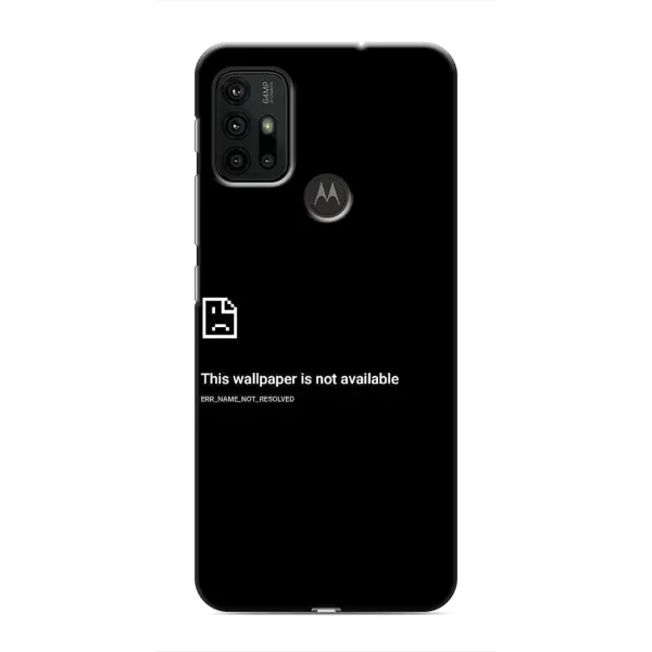 Чехол с рисунком «Ошибка» для Motorola MOTO G30 Чехол с рисунком «Ошибка» для Motorola MOTO G30