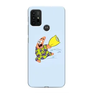 Чехлы с Патриком на Motorola MOTO G30 (Патрик с подушкой)