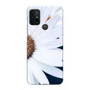 Чохол з ромашками на Motorola MOTO G30 (Пів ромашки)