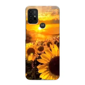 Чохол з Квітами для Motorola MOTO G30 (поле соняшників)