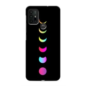 Чехол (ТПУ) с планетами на Motorola MOTO G30 (Полнолуние)
