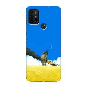 Чехлы на военную тематику для Motorola MOTO G30 (Попадание)