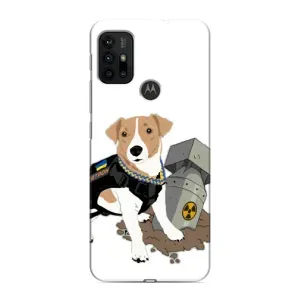 Чехол с принтом Собаки Патрон для Motorola MOTO G30 (Пёс Патрон с ракетой)