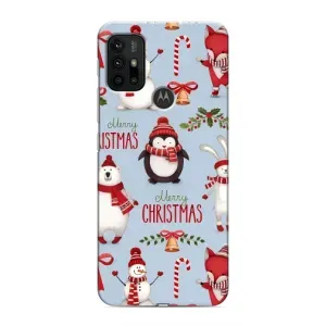 Чехол Санта Клаус для Motorola MOTO G30 (Рождественский)