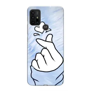 Чехлы (Знак сердечка) на Motorola MOTO G30 (Сердечка знак)