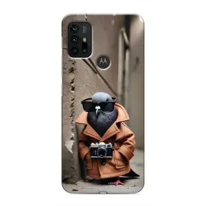 Чехол с мемами тралалело тралала для Motorola MOTO G30 (Шпиониро голубио)