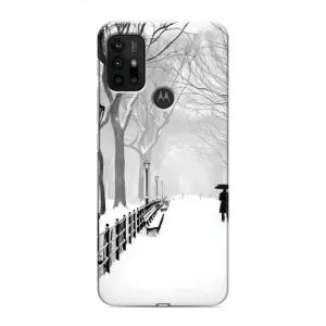 Чехлы на Новый Год Motorola MOTO G30 (Снегом замело)
