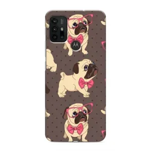 Чехол (ТПУ) Милые собачки для Motorola MOTO G30 (Собачки Мопсики)