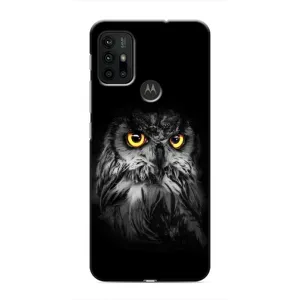 Чехлы с принтом СОВЫ для Motorola MOTO G30 (Сова на чёрном)