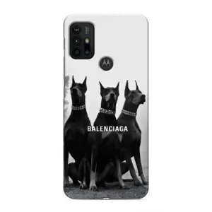 Чехол ДОБЕРМАН для Motorola MOTO G30 (Три добермана)