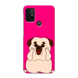 Чехол (ТПУ) Милые собачки для Motorola MOTO G30 (Веселый Мопсик)