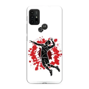 Чехлы с принтом Спортивная тематика для Motorola MOTO G30 (Волейболист)