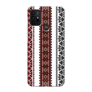 Силиконовый Чехол на Motorola MOTO G30 с картинкой Вышиванки (Вышиваночки)