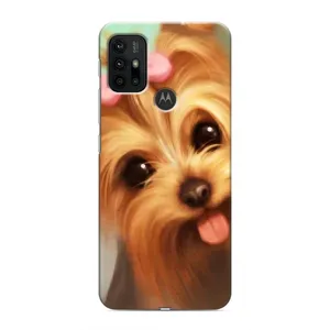 Чехол (ТПУ) Милые собачки для Motorola MOTO G30 (Йоршенский терьер)