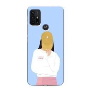 Силиконовый Чехол на Motorola MOTO G30 с картинкой Стильных Девушек (Желтая кепка)