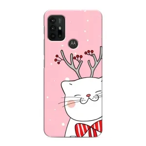 Чехол на тематику: Коты для Motorola MOTO G30 (Зимний кот)