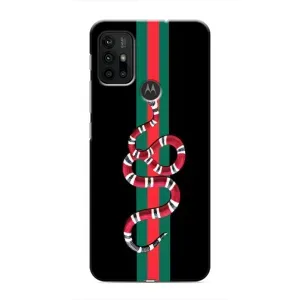 Чехлы Бренд GUCCI для Motorola MOTO G30 (Змей Гуччи)