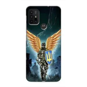 Патриотический Чехол для Motorola MOTO G30 (ЗСУ з крильями)