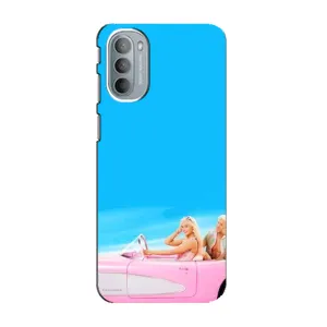 Силиконовый Чехол Барби Фильм на Motorola MOTO G31 (Барби и Кен)
