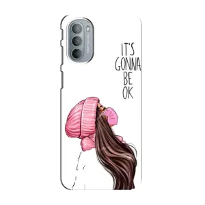Чехол Стильные девушки на Motorola MOTO G31 (Девушка в маске)