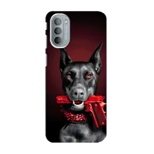 Чехол ДОБЕРМАН для Motorola MOTO G31 (Доберман злой)