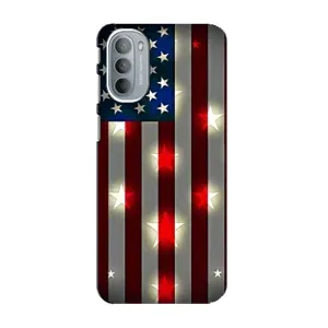 Чехол Флаг USA для Motorola MOTO G31 (Флаг США 2)