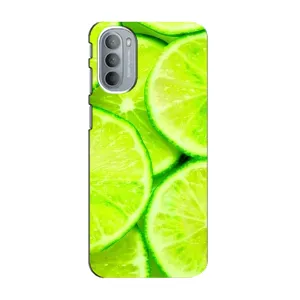 Чохол з зображенням смачної їжі для Motorola MOTO G31 (Лайм)