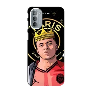Чехол (TPU) с Футболистом на Motorola MOTO G31 (Mbappe King)