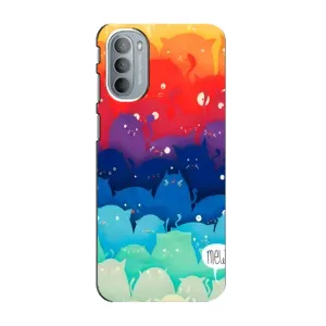 Силиконовый чехол с котиком для Motorola MOTO G31 (Mew)