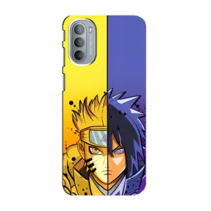 Купить Чехлы на телефон с принтом Anime для Motorola MOTO G31 (Naruto Vs Sasuke)
