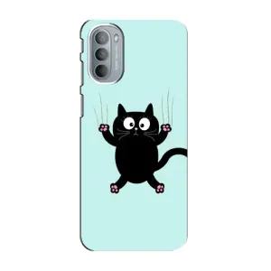 Силиконовый чехол с котиком для Motorola MOTO G31 (Падающий кот)