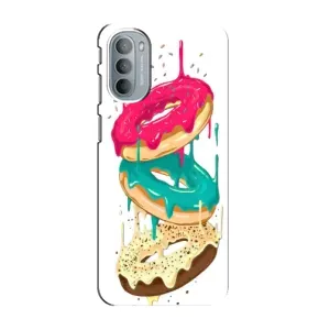 Чохол з зображенням смачної їжі для Motorola MOTO G31 (Соковиті пончики)