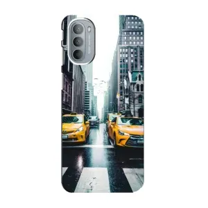 Силиконовый бампер (Работники) на Motorola MOTO G31 (Такси)