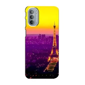 Чохол Ейфелева Вежа на Motorola MOTO G31 (Яскрава башня)