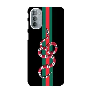 Чехлы Бренд GUCCI для Motorola MOTO G31 (Змей Гуччи)