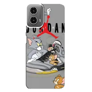 Силиконовый Чехол Nike Air Jordan на Моторола Мото джи 34 (Air Jordan)