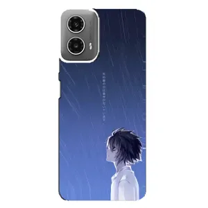 Чехол с персонажами АНИМЕ на Motorola MOTO G34 (Anime L)