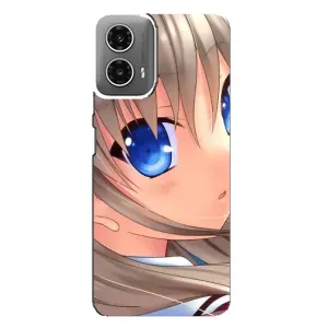 Чехол с персонажами АНИМЕ на Motorola MOTO G34 (Аниме Шарлотта)
