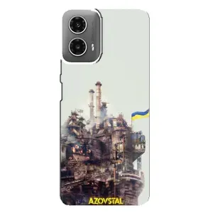Чехлы на военную тематику для Motorola MOTO G34 (Азовсталь)