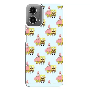 Чехлы с Патриком на Motorola MOTO G34 (Боб и Патрик)