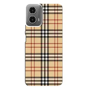 Чохол з Брендами одягу на Моторола Мото джі 34 (Burberry стиль)