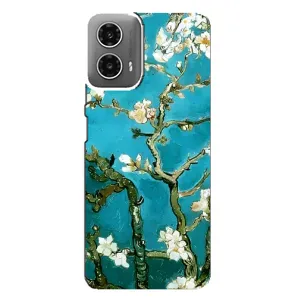 Чехол с принтом САКУРЫ на Motorola MOTO G34 (Цветение Сакуры)