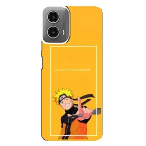 Чехлы с принтом Наруто на Motorola MOTO G34 (Даттебаё)